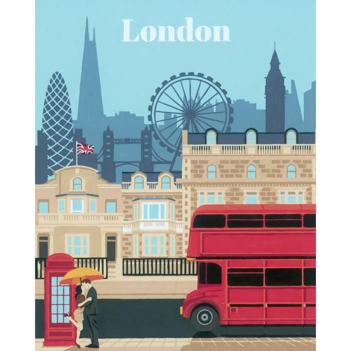 Ravensburger RAV4005556235254 CreArt Londres 24x30cm - Kit de Pintura por Números para Adultos y Niños 4