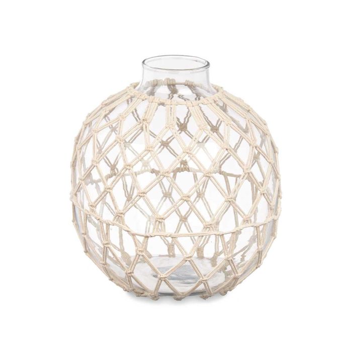 Esfera Vidrio Cuerda Blanca Grd Giftdecor 21X23CM (4 Unidades) 1 Esfera Vidrio Cuerda Blanca Grd Giftdecor 21X23CM (4 Unidades) 1
