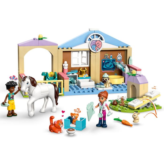 Lego Friends 42696 Clínica Veterinaria de Animales Set de Construcción con 141 Piezas y Figuras de Animales para Niños +4 Años 1