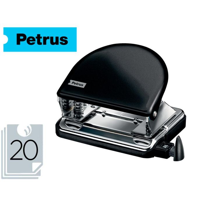 Taladrador Petrus 52 Wow Negro Metalizado Capacidad 20 Hojas En Blister