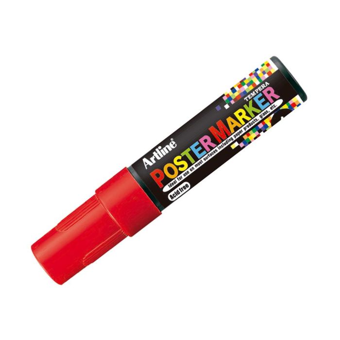 Rotulador Artline Poster Marker Epp-6-Roj Punta Redonda 6 mm Color Rojo 2