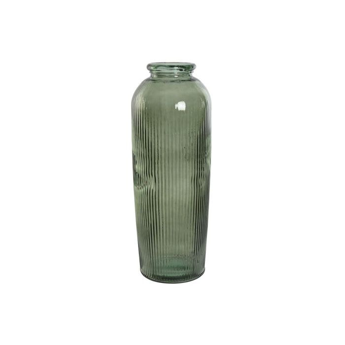 DKD Home Decor Jarrón Urban Decorativo de Suelo de Cristal Reciclado Verde Rayado | Alto 72 cm | Ancho 30 cm | Largo 30 cm 0 DKD Home Decor Jarrón Urban Decorativo de Suelo de Cristal Reciclado Verde Rayado | Alto 72 cm | Ancho 30 cm | Largo 30 cm 0