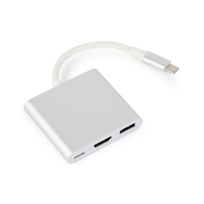Adaptador USB C a VGA GEMBIRD A-CM-HDMIF-02-SV Adaptador USB C a VGA GEMBIRD A-CM-HDMIF-02-SV