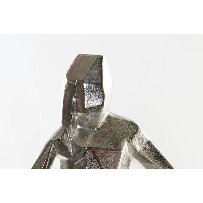 DKD Home Decor Figura Moderna de Aluminio Plateado 13x62x23 cm (Set de 2 Unidades) 1 DKD Home Decor Figura Moderna de Aluminio Plateado 13x62x23 cm (Set de 2 Unidades) 1