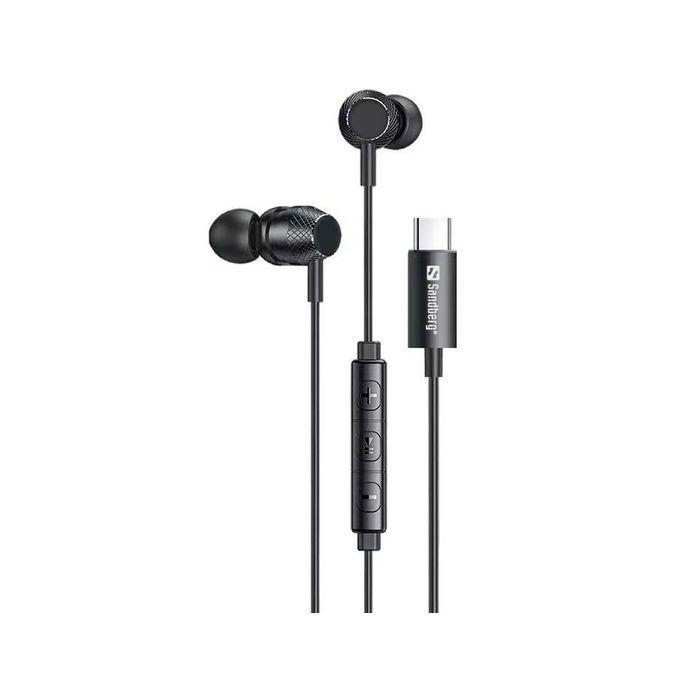 Sandberg Auriculares In-Ear USB-C/A con Micrófono en Cable y Botón de Control para Llamadas 2