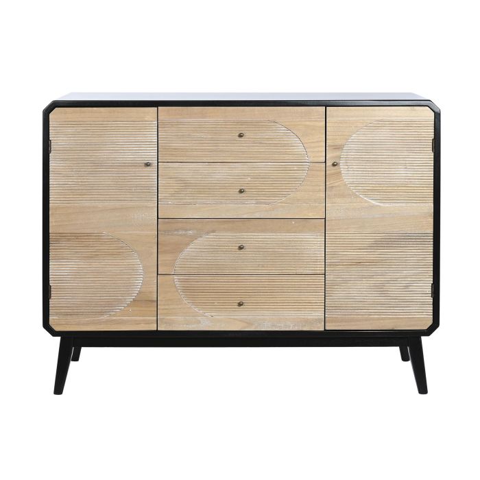 DKD Home Decor Buffet Moderno de Madera Negro con 4 Cajones y 2 Puertas – 120x40x90,5 cm 6 DKD Home Decor Buffet Moderno de Madera Negro con 4 Cajones y 2 Puertas – 120x40x90,5 cm 6
