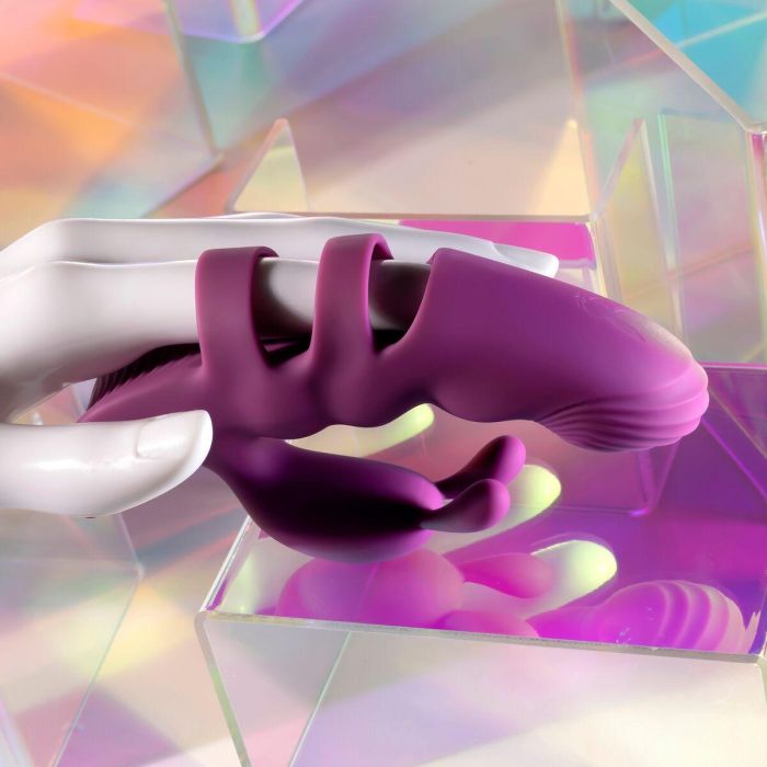 Vibrador Doble Estimulación Evolved Playboy Morado 7 Vibrador Doble Estimulación Evolved Playboy Morado 7