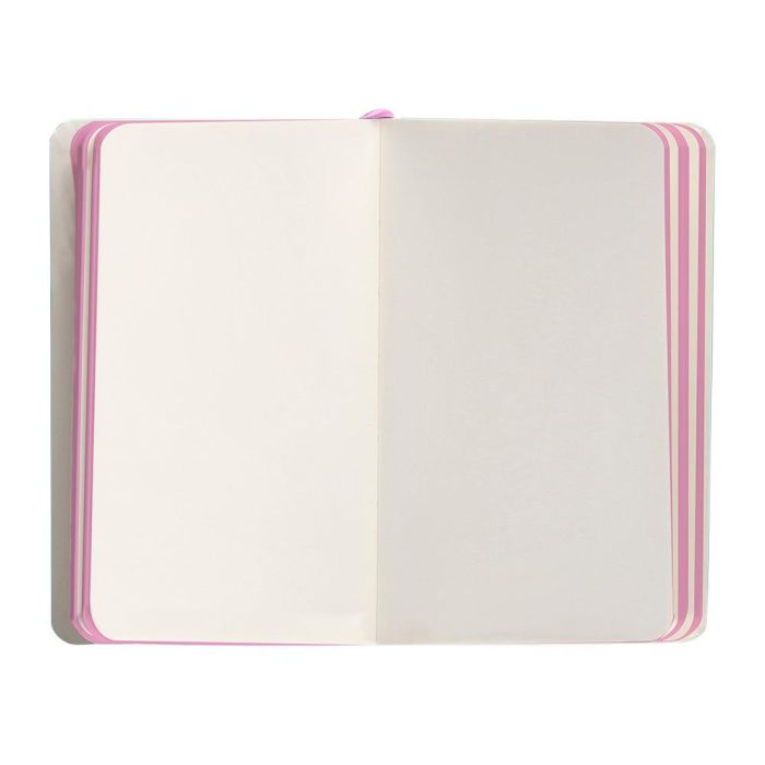 Cuaderno Con Gomilla Antartik Notes Tapa Blanda A6 Hojas Lisas Rosa Y Turquesa 100 Hojas 80 gr Fsc 7