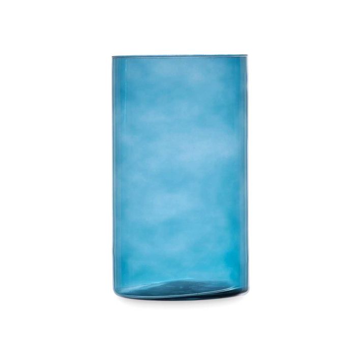 Jarron Cristal Cilindro 17Cm Diam X 30Cm Turquesa Giftdecor (4 Unidades) 2 Jarron Cristal Cilindro 17Cm Diam X 30Cm Turquesa Giftdecor (4 Unidades) 2