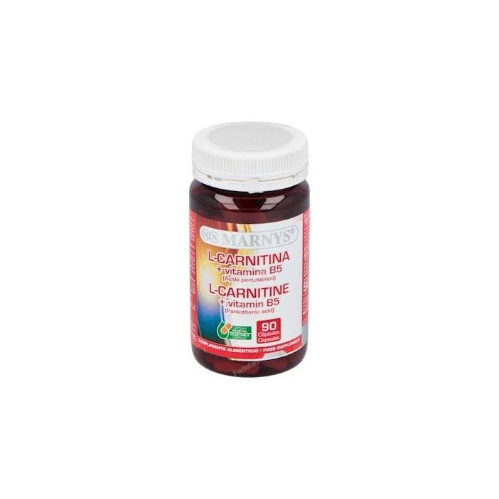 MARNYS L-Carnitina + Vitamina B5 90 Cápsulas para Reducir Cansancio y Fatiga