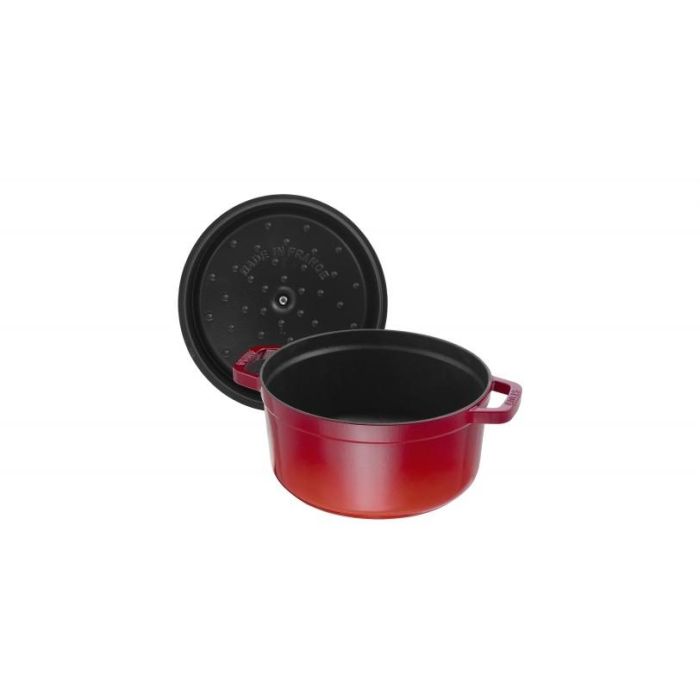 Staub La Cocotte 20cm rund. rot. Gusseisen 3