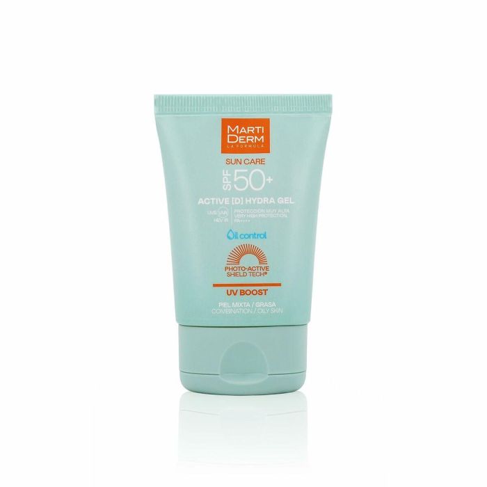 Martiderm SUN CARE ACTIVE [D] HYDRA GEL Protector Solar Gel SPF50+ 50 ml - Resistente al Sudor, Textura Ligera