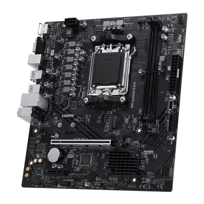 MSI PRO A620AM-B EVO 7E36-001R Placa Base DDR5 Socket AM5 Chipset AMD A620A para PC 2