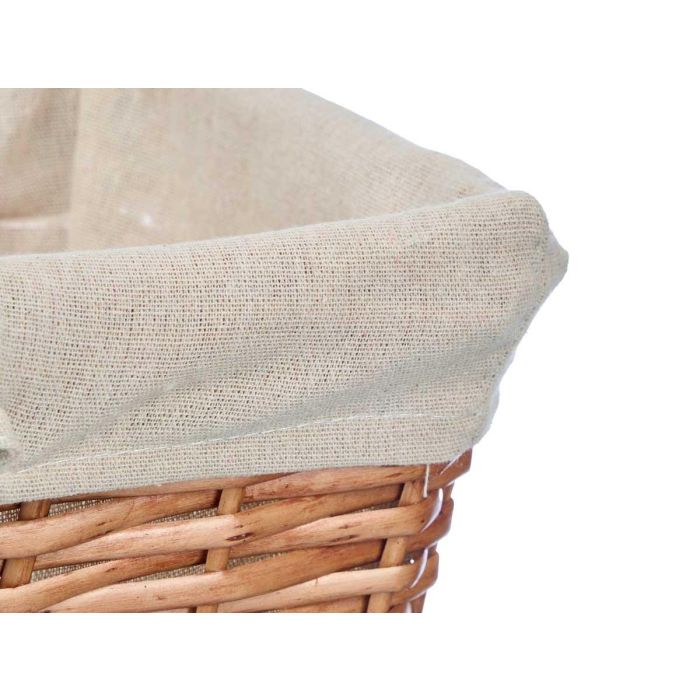 Set 3 Cestas de Mimbre Rectangulares Kipit 36x39.5x29 cm, Natural (8 Unidades) 3