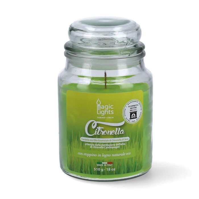 Magic Lights Vela citronela en tarro 510ml - Repelente de mosquitos, cera prensada para mayor duración 1 Magic Lights Vela citronela en tarro 510ml - Repelente de mosquitos, cera prensada para mayor duración 1