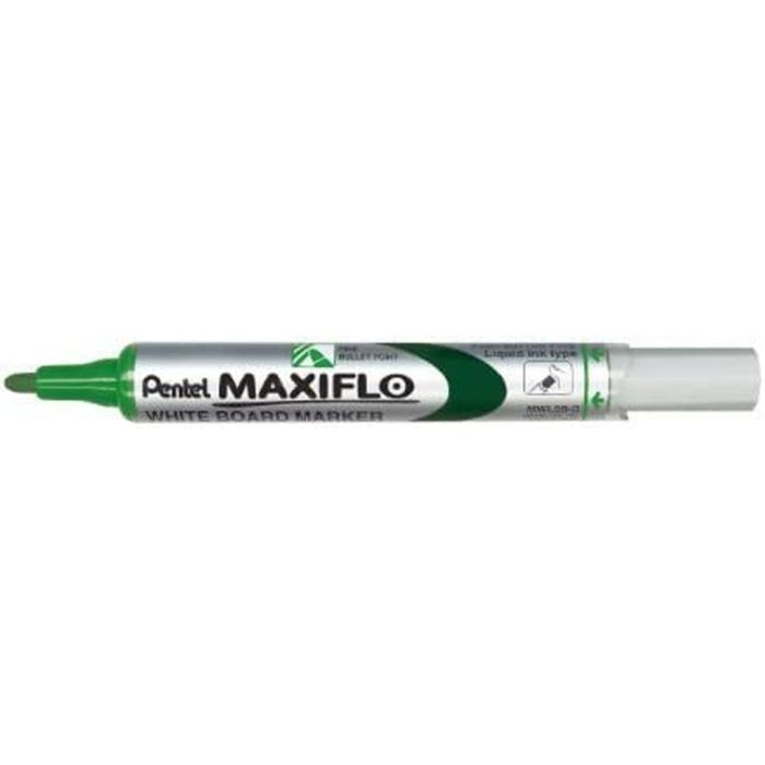 Rotuladores de tiza líquida Pentel Maxiflo MWL-5S Verde (12 Piezas)
