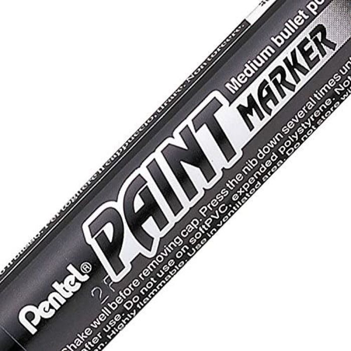 Rotulador permanente Pentel Negro 12 Piezas 2