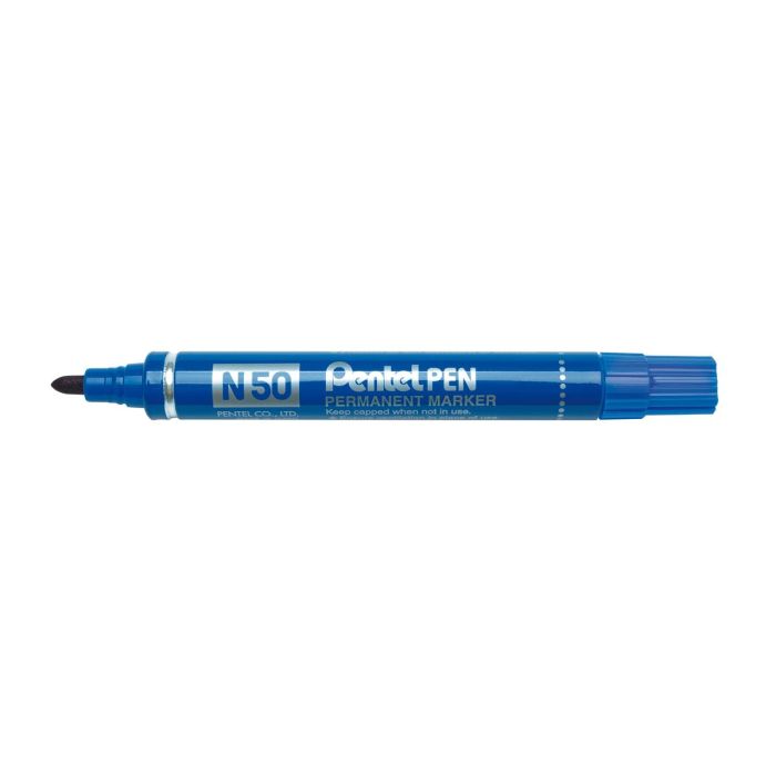 Rotulador permanente Pentel N50-BE Azul 12 Piezas