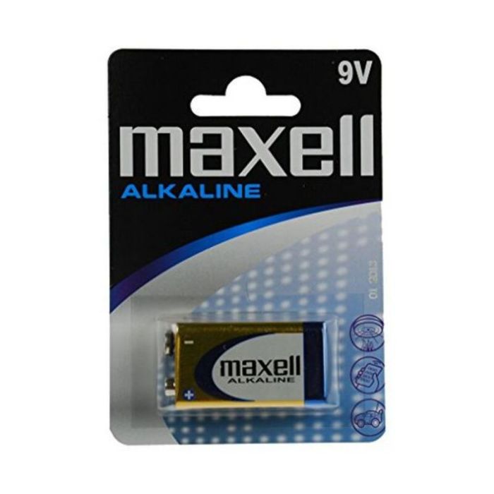 Maxell pilas alcalinas de 9v - 6lr61- pack 1 ud