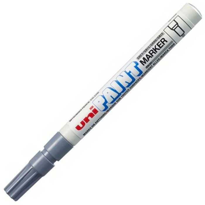 Uniball Marcador Permanente Paint Px-21 L Gris Caja 12 Ud