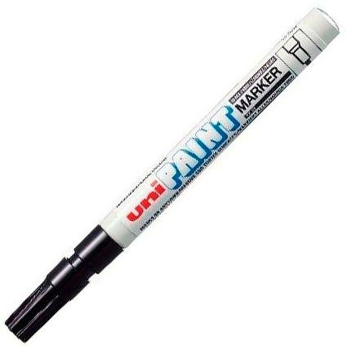 Rotulador permanente Uni-Ball Paint PX-21L Negro 12 Piezas 1