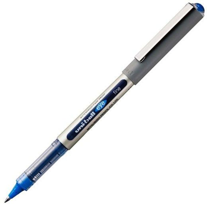 Boligrafo de tinta líquida Uni-Ball Rollerball Eye Fine UB-157 Azul 0,7 mm (12 Piezas)