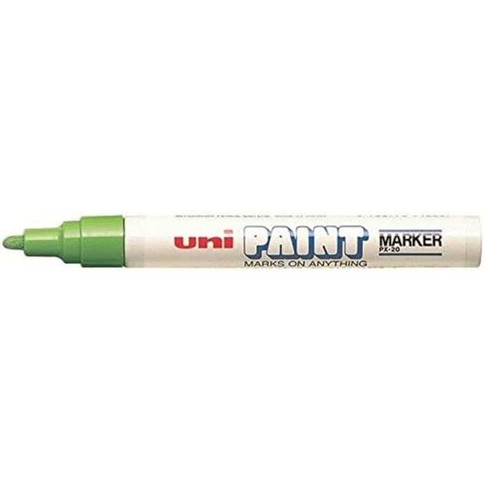 Rotulador permanente Uni-Ball Paint Marker PX-20 Verde Claro 12 Unidades 1