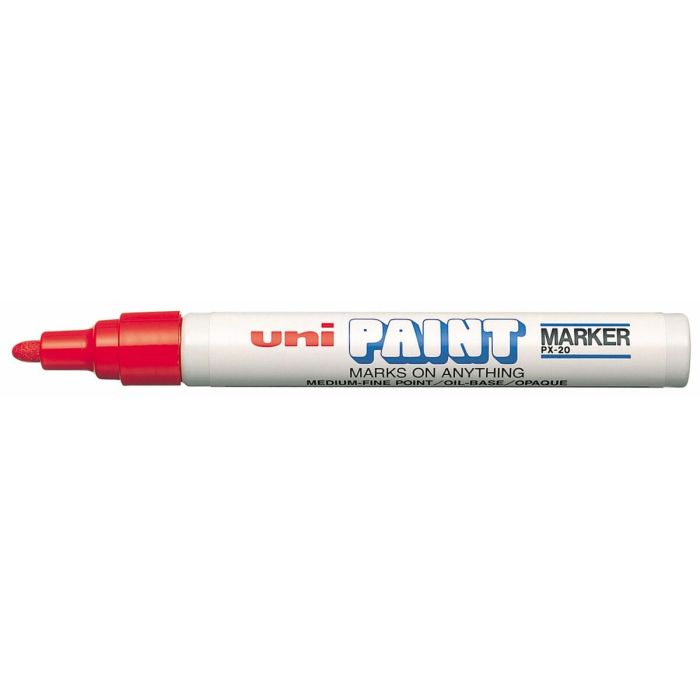 Rotulador permanente Uni-Ball Paint Marker PX-20 Rojo 12 Unidades 1