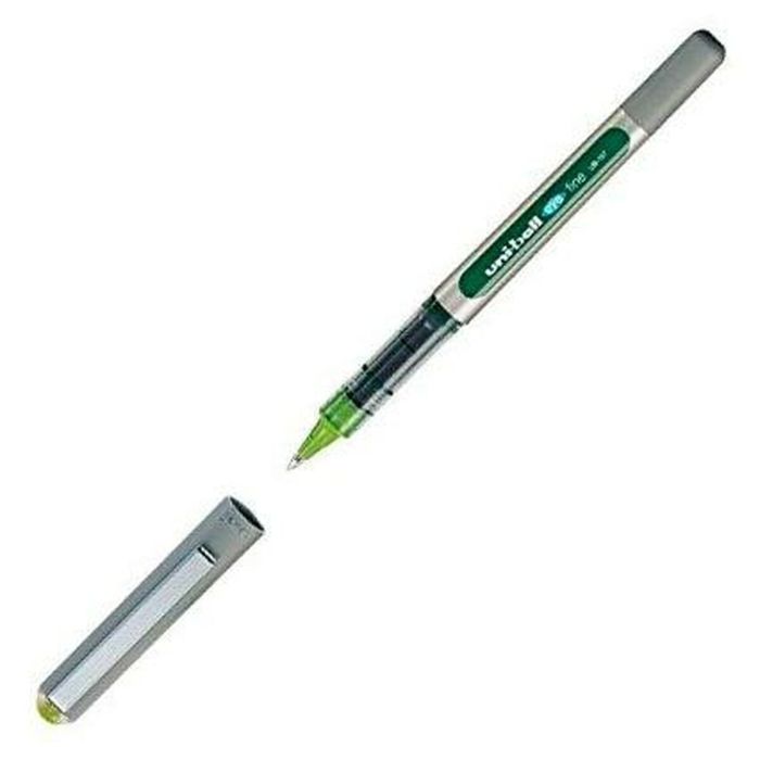 Boligrafo de tinta líquida Uni-Ball Rollerball Eye Fine UB-157 Verde Claro 0,7 mm (12 Piezas)