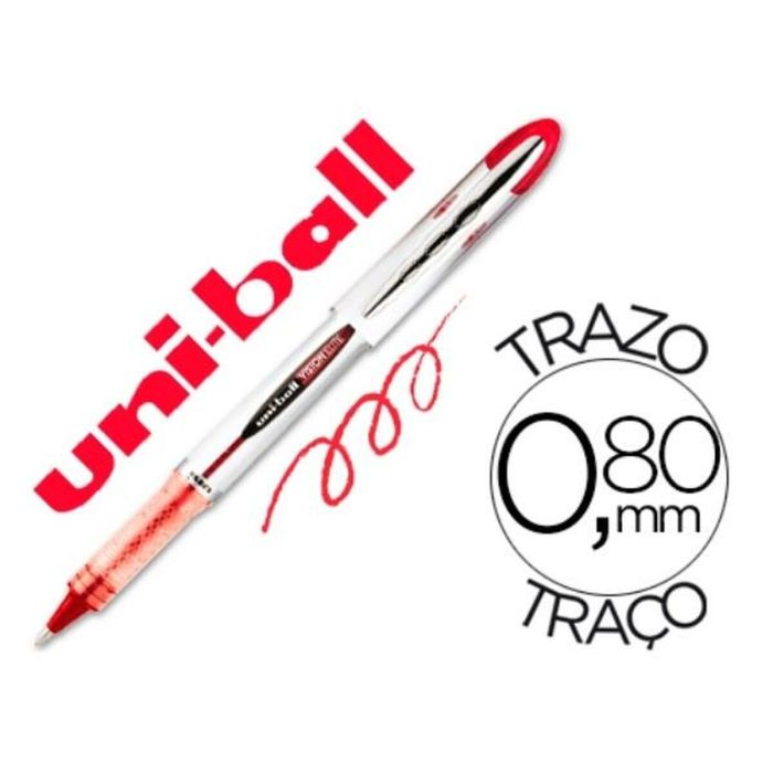 Boligrafo de tinta líquida Uni-Ball Vision Elite UB-200 Verde 0,6 mm (12 Piezas)