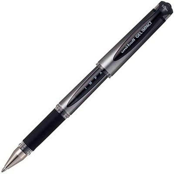 Bolígrafo de tinta líquida Uni-Ball Signo Broad UM-153 W Negro 12 Unidades 1