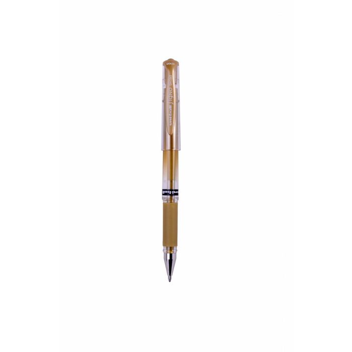 Bolígrafo de tinta líquida Uni-Ball Signo Broad UM-153 W Dorado 12 Unidades