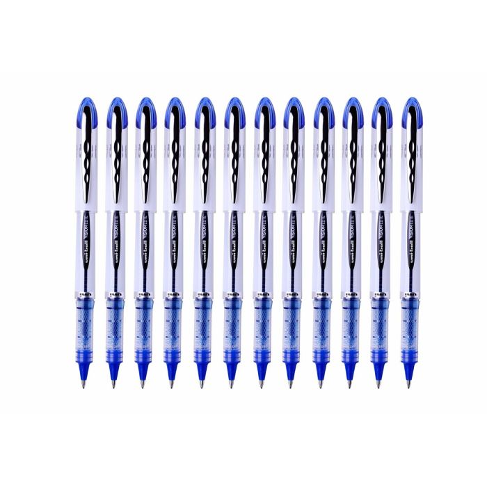 Boligrafo de tinta líquida Uni-Ball Vision Elite UB-200 Azul oscuro 0,6 mm (12 Piezas) 1