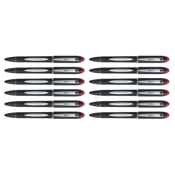 Bolígrafo de tinta líquida Uni-Ball Rollerball Jestsream SX-210 Rojo 12 Unidades