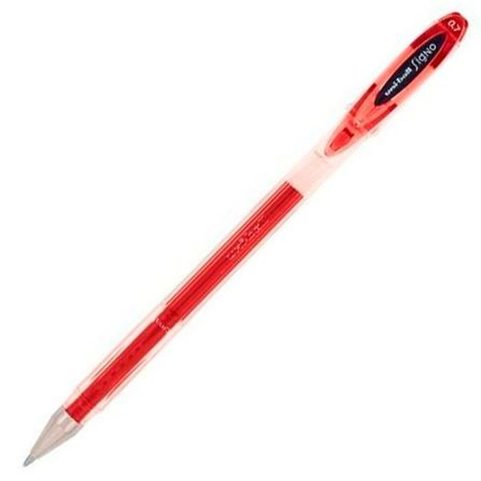Bolígrafo de tinta líquida Uni-Ball Rollerball Signo Basicos UM-120 Rojo 12 Unidades 2