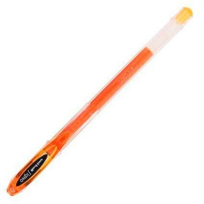 Bolígrafo de tinta líquida Uni-Ball Rollerball Signo Basicos UM-120 Naranja 12 Unidades
