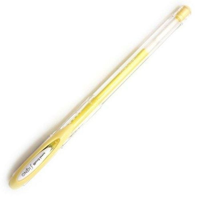 Boligrafo de tinta líquida Uni-Ball Rollerball Signo Angelic Colour UM-120AC Amarillo 0,45 mm (12 Piezas)