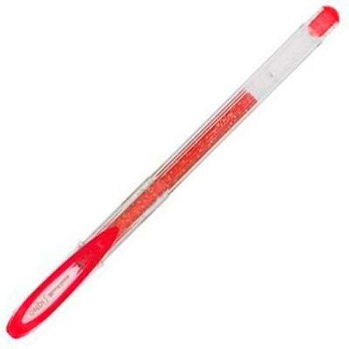 Boligrafo de tinta líquida Uni-Ball Sparkling UM-120SP Rojo 0,5 mm (12 Piezas) 1