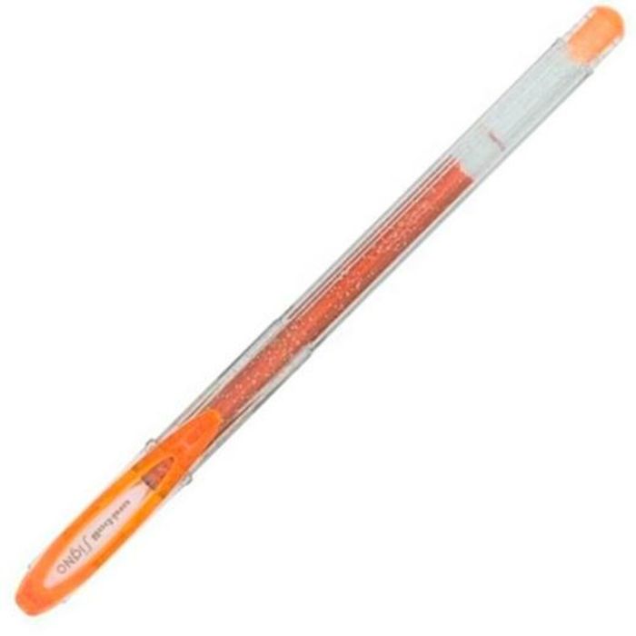 Boligrafo de tinta líquida Uni-Ball Sparkling UM-120SP Naranja 0,5 mm (12 Piezas)