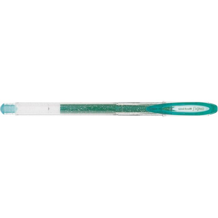Bolígrafo de tinta líquida Uni-Ball Sparkling UM-120SP Verde 12 Unidades 0