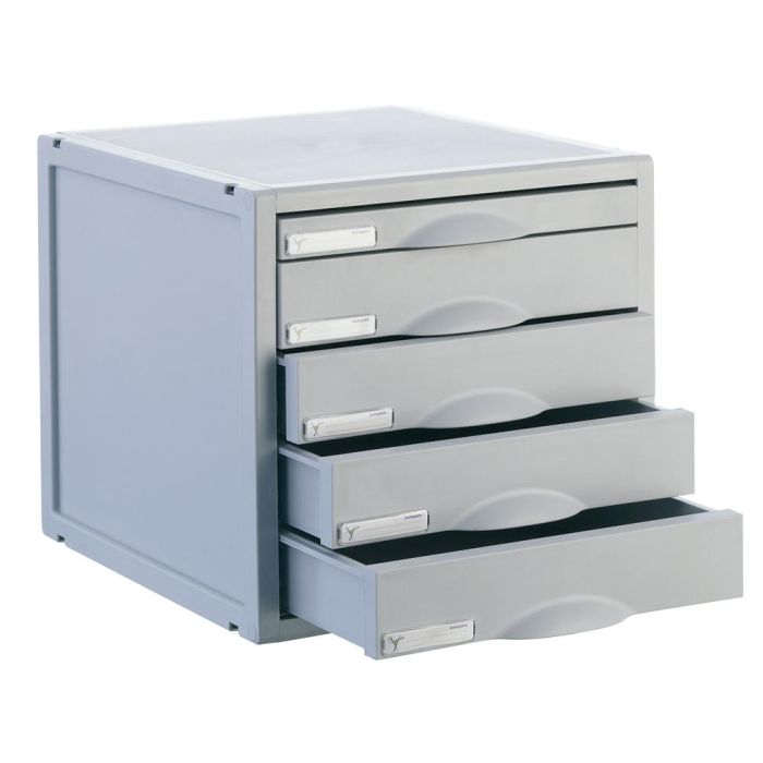 Archivador Modular Archivo 2000 ArchiSystem 5 cajones Gris Plástico 35,6 x 31,6 x 20,3 cm 1