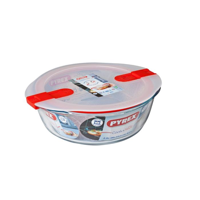 Hermetico Redondo Boro Cook&Heat Pyrex 27x23X7 cm-2,3 L 3