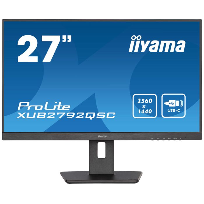 Pantalla de PC - iiyama prolite xub2792qsc -b5 - 27 WQHD - la losa IPS - 4 ms - 75Hz - HDMI / Displayport / USB -C / USB Hub - Pie ajustable