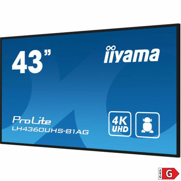 Monitor Videowall Iiyama LH4360UHS-B1AG 43" 4K Ultra HD 60 Hz 8