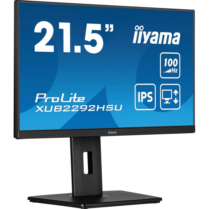 Iiyama ProLite XUB2292HSU-B6 Monitor 21.5" Full HD IPS 100Hz 0.4ms Mate Negro Altavoces Pivotante 0 Iiyama ProLite XUB2292HSU-B6 Monitor 21.5" Full HD IPS 100Hz 0.4ms Mate Negro Altavoces Pivotante 0