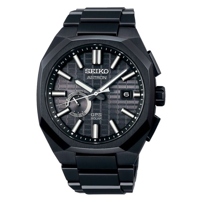 Reloj Hombre Seiko SOLAR GPS Negro (Ø 41 mm)