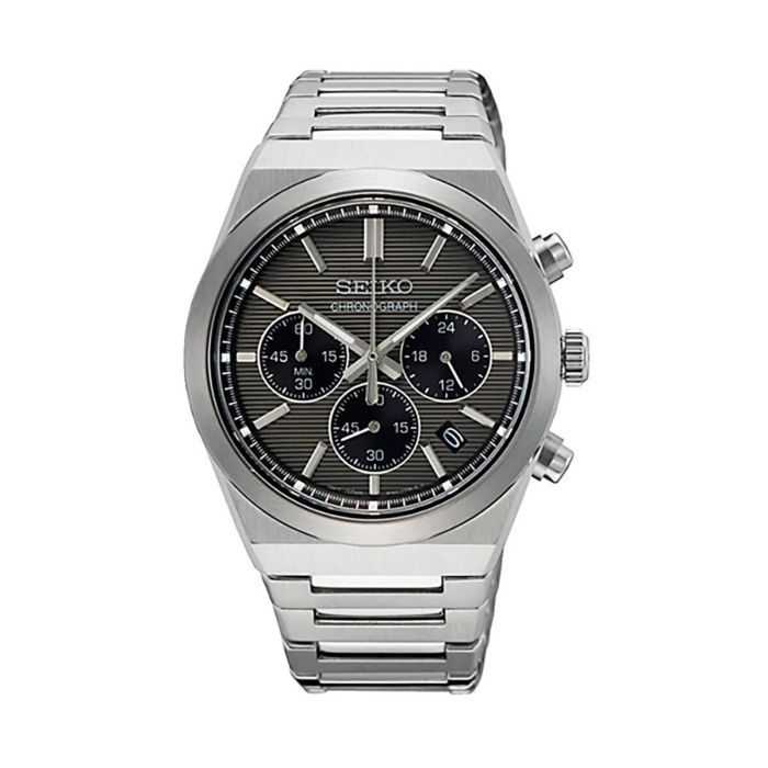 Reloj Hombre Seiko SSB455P1 Gris Plateado