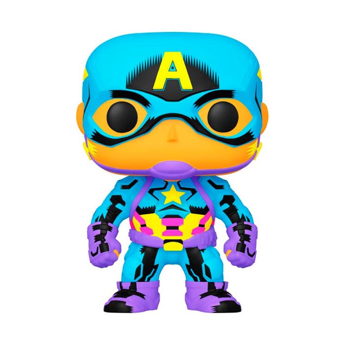 Funko Pop Figura Capitan America Black Light 48845