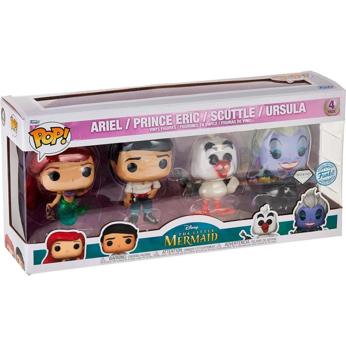 Funko Pop La Sirenita Pack 4 69110 Disney 1