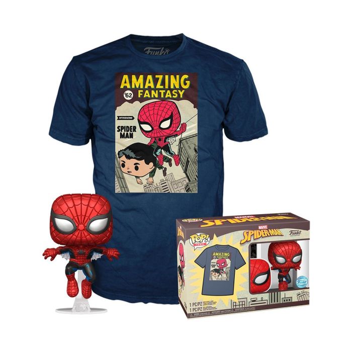 Funko Pop & Tee Spider-Man Comic Cover Talla M 77947